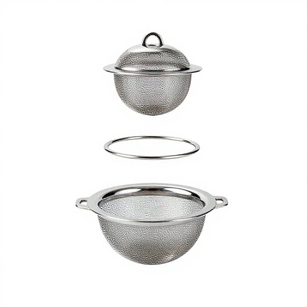 Tea-strainer isolated on a white background