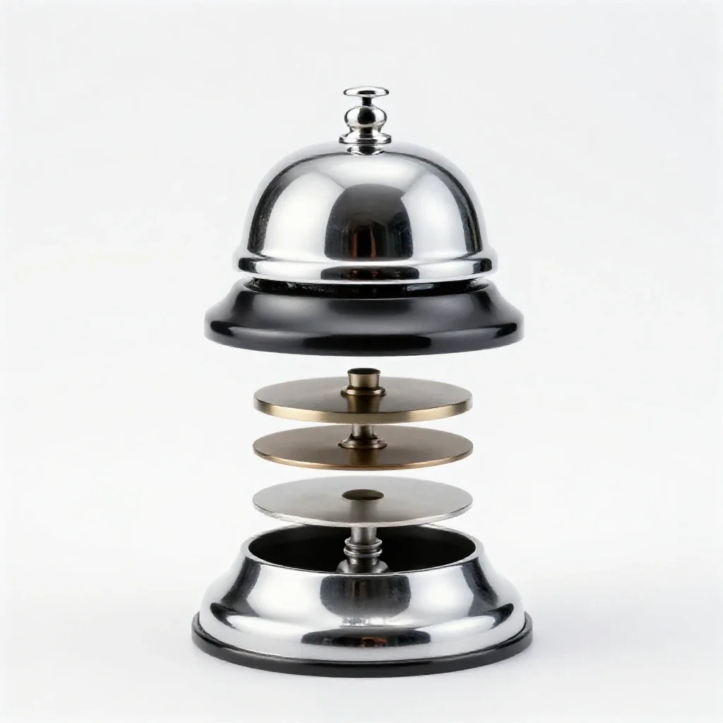 Telephone bell isolated on a white background