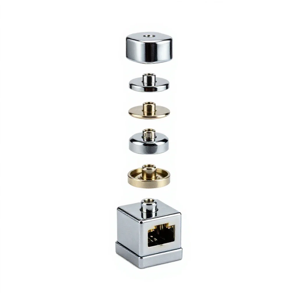 Telephone jack isolated on a white background