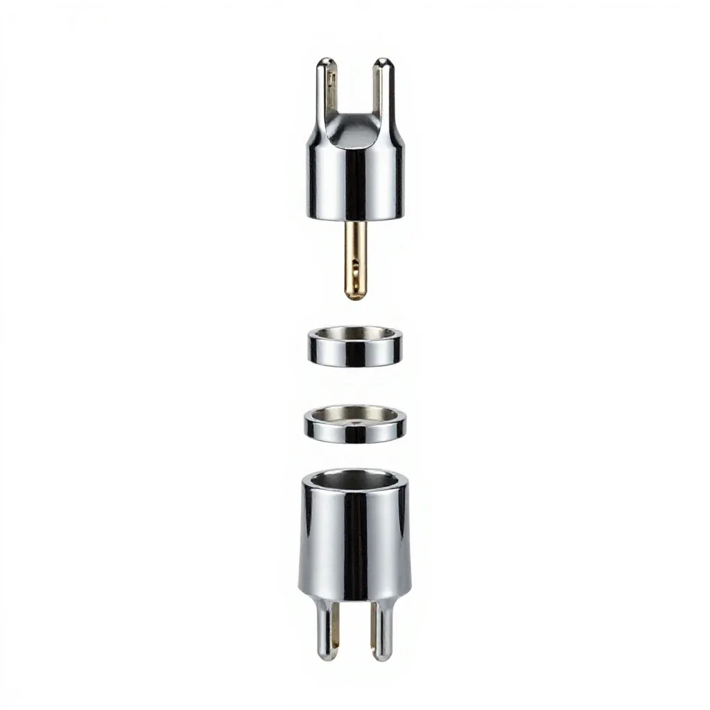 Telephone plug isolated on a white background