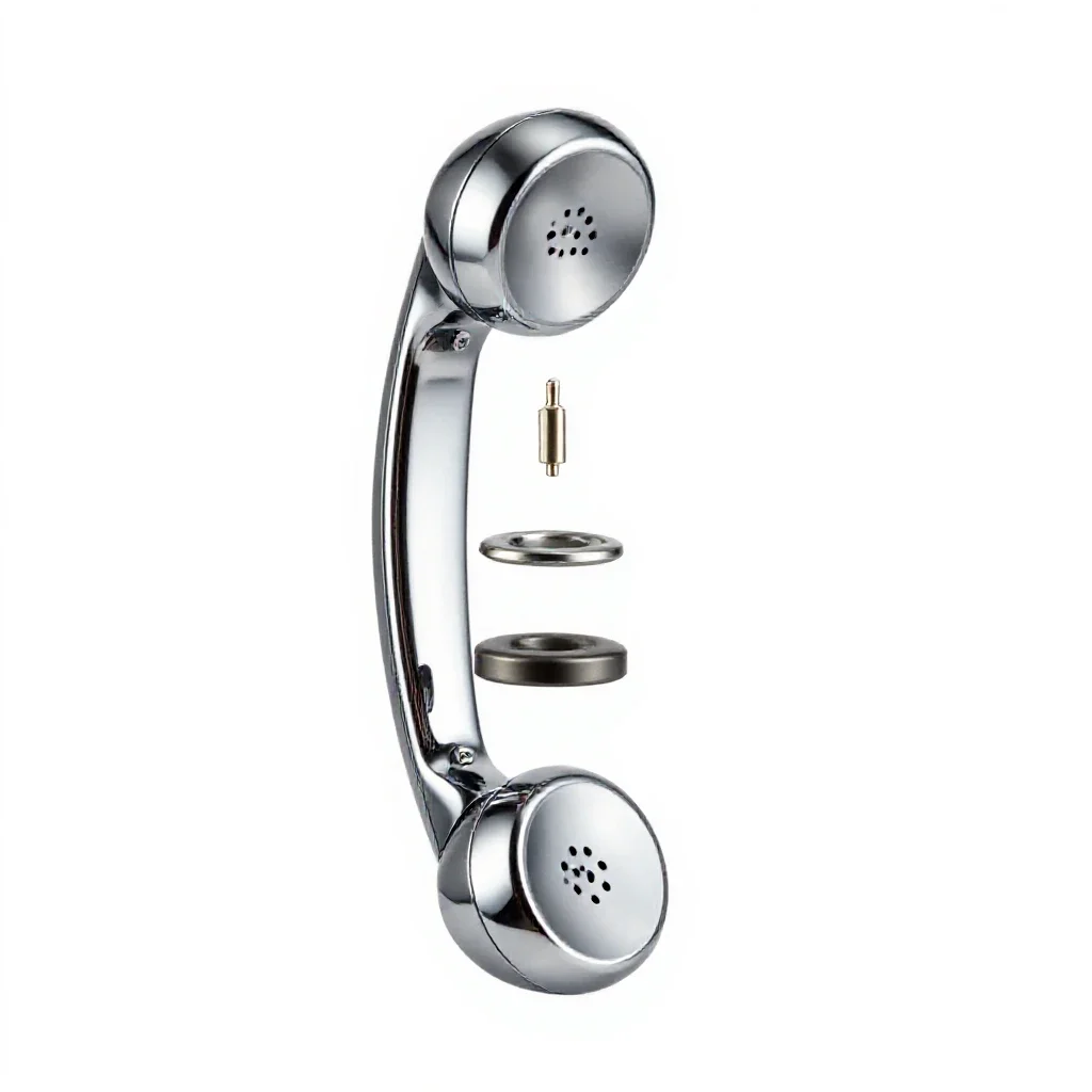 Telephone receiver isolated on a white background