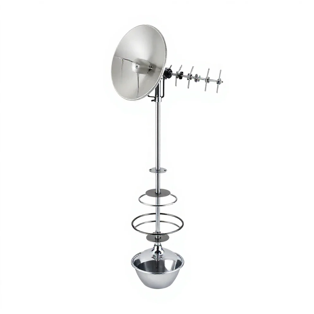 Television antenna isolated on a white background