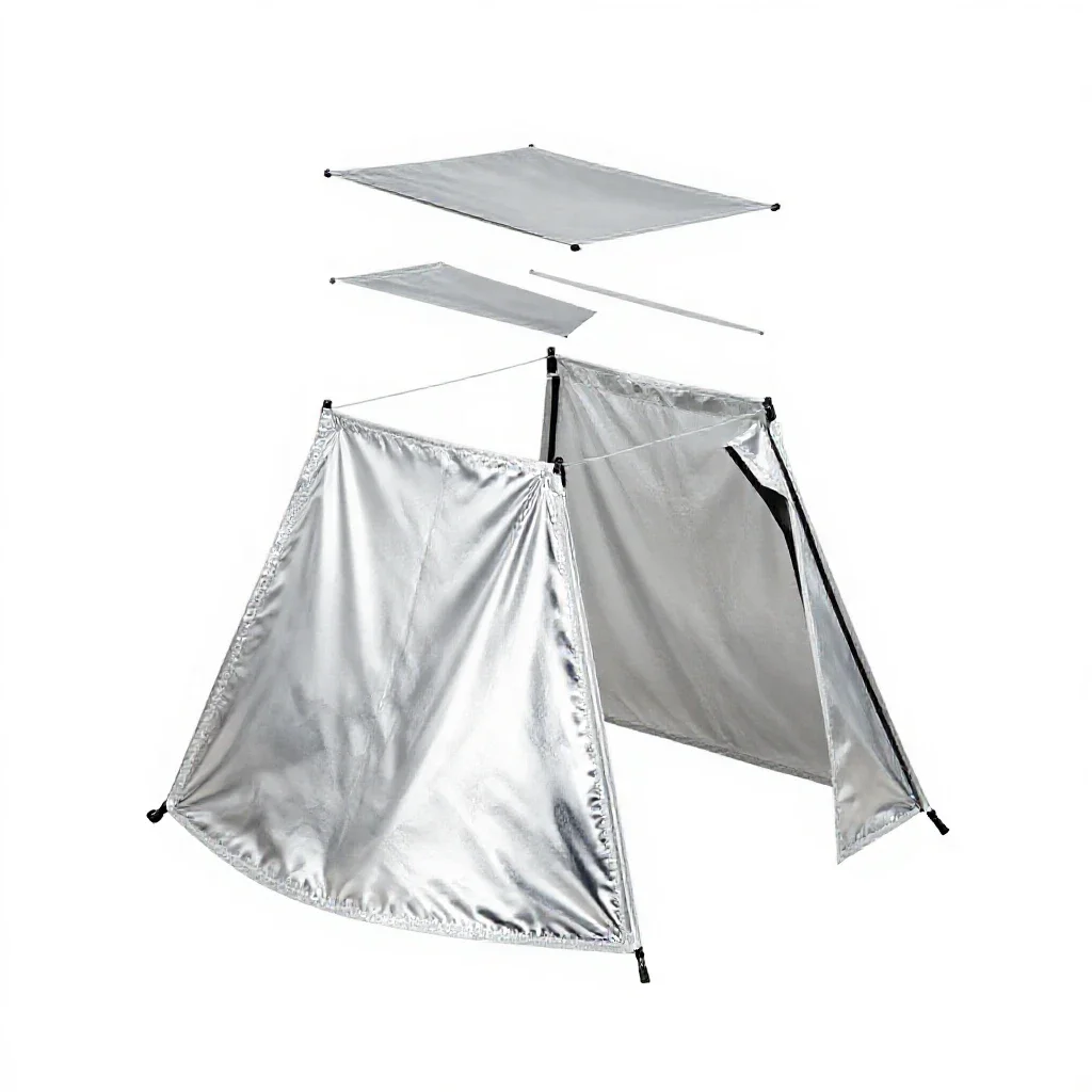 Tent-fly isolated on a white background
