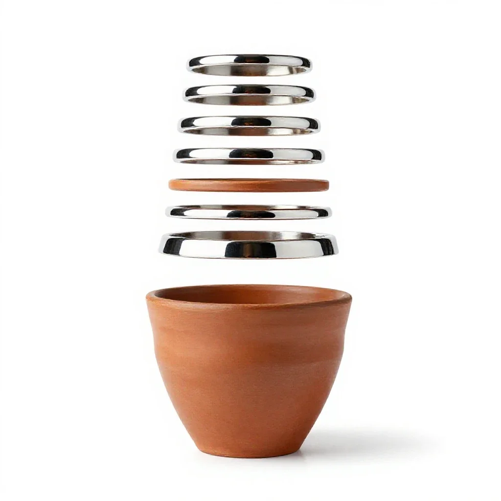 Terra cotta isolated on a white background