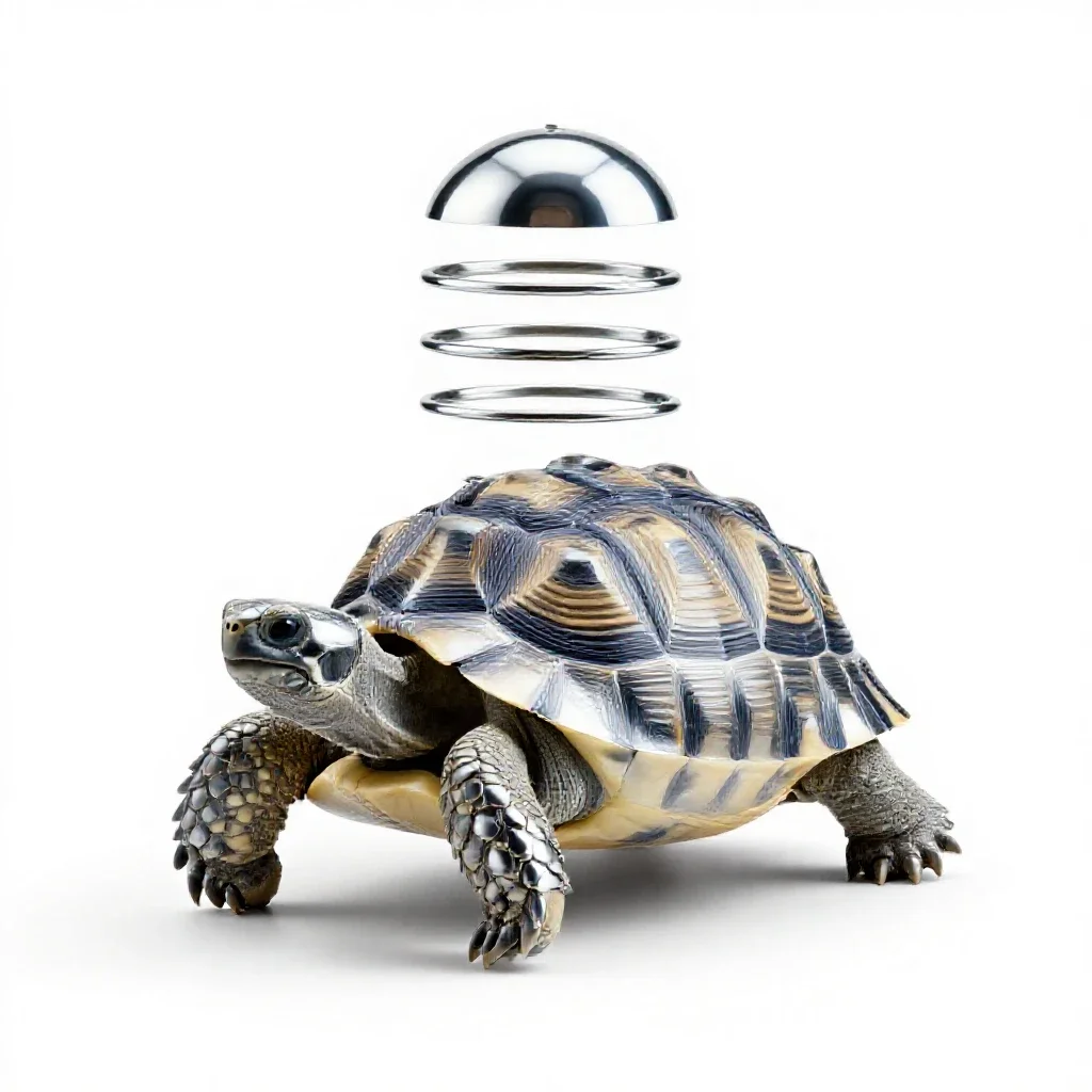 Testudo isolated on a white background