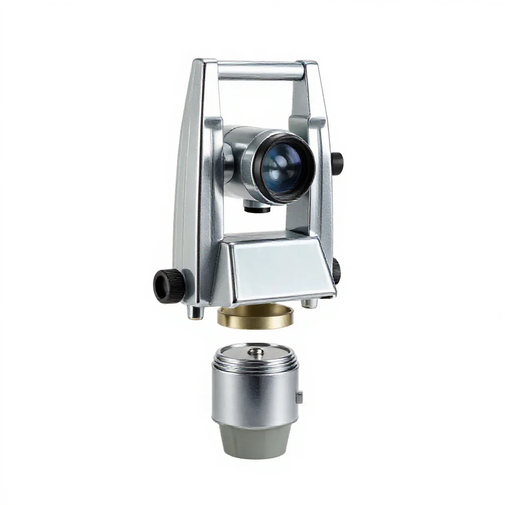 Theodolite isolated on a white background