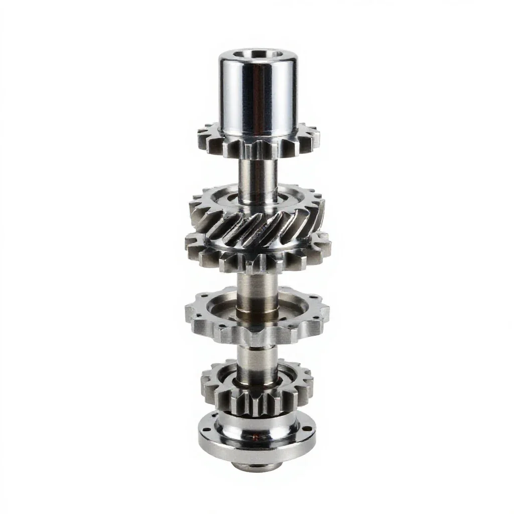 Third gear isolated on a white background