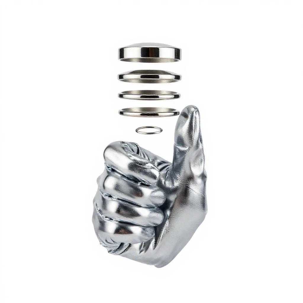 Thumb isolated on a white background