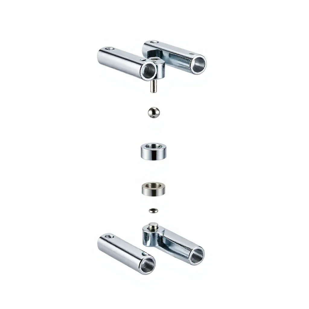 Toggle joint isolated on a white background