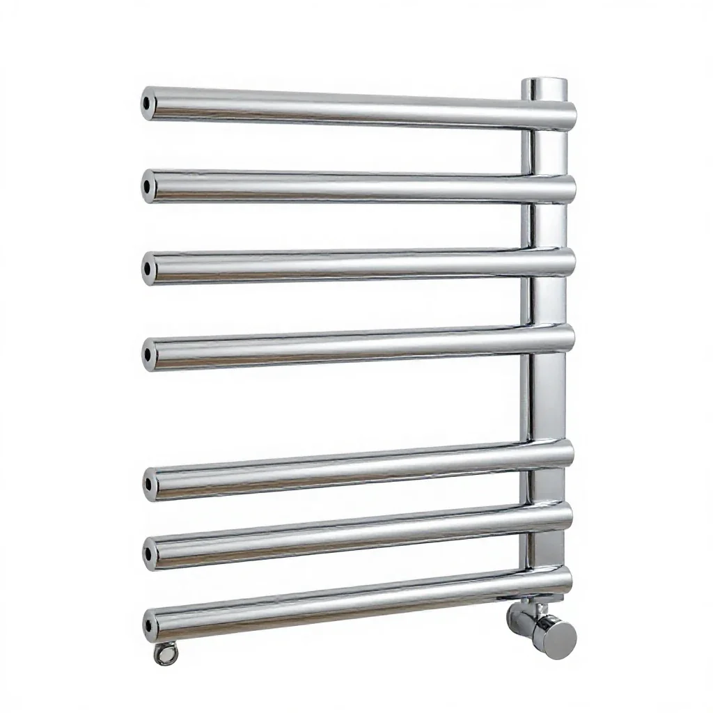 Towel rail isolated on a white background
