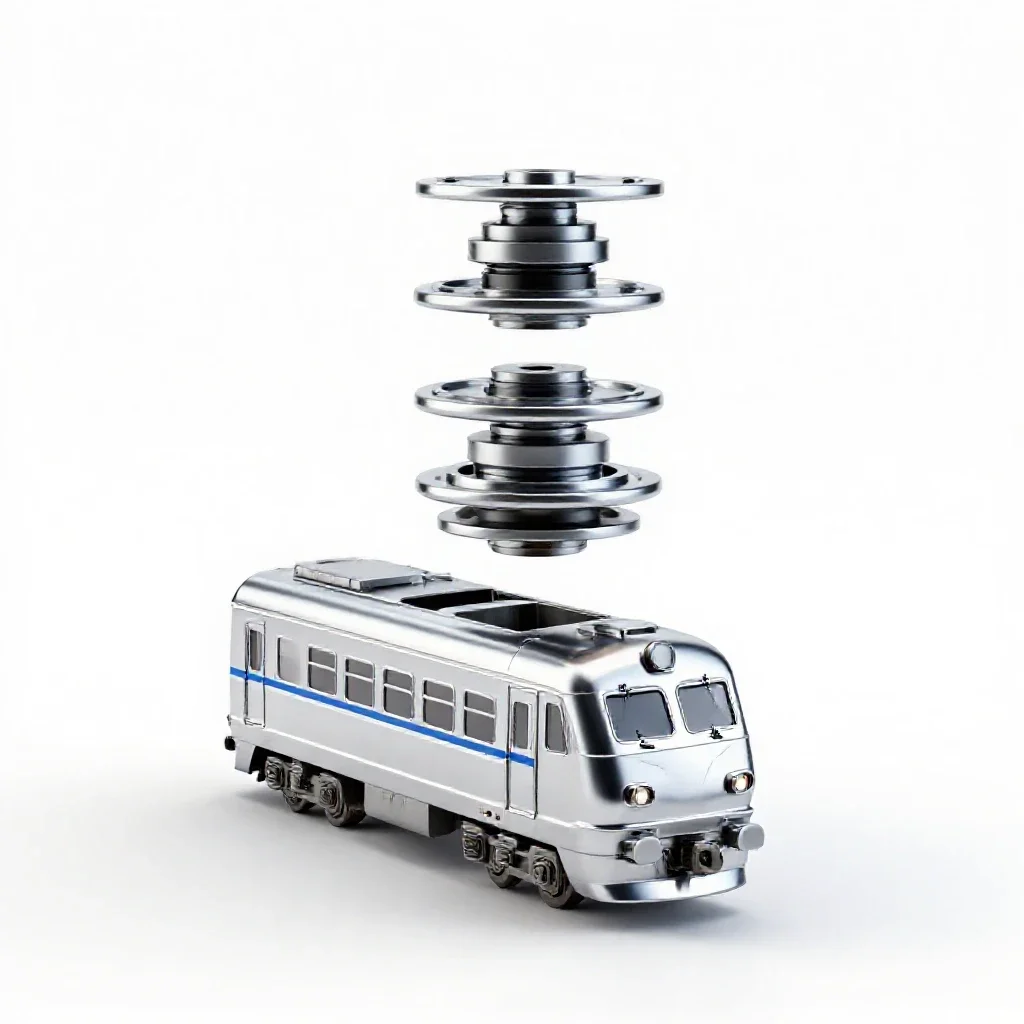 Train isolated on a white background