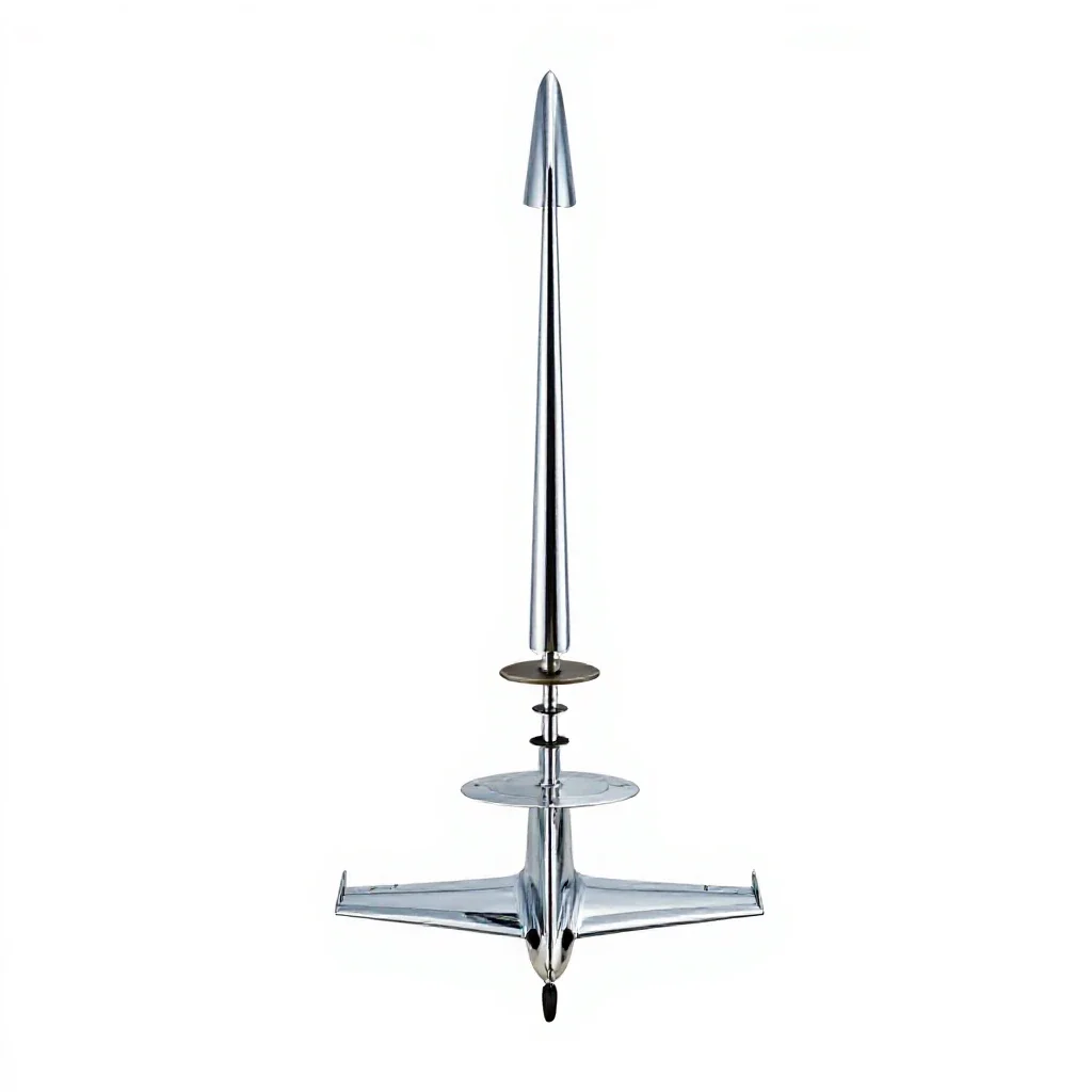 Vertical stabilizer isolated on a white background