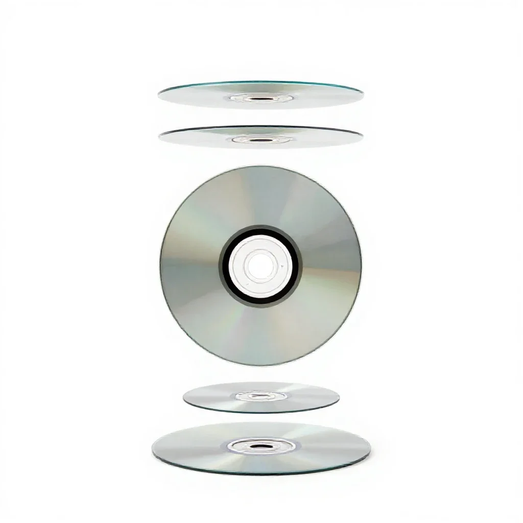 Videodisk isolated on a white background