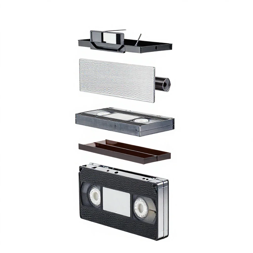 Videotape isolated on a white background