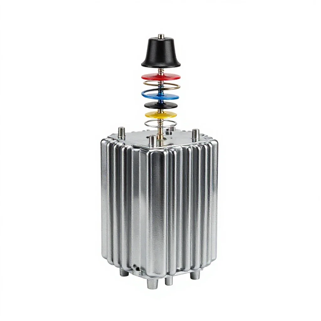 Voltage regulator isolated on a white background