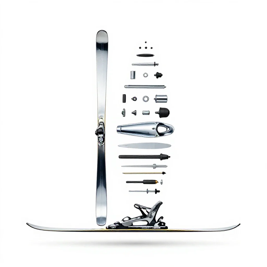 Water ski isolated on a white background