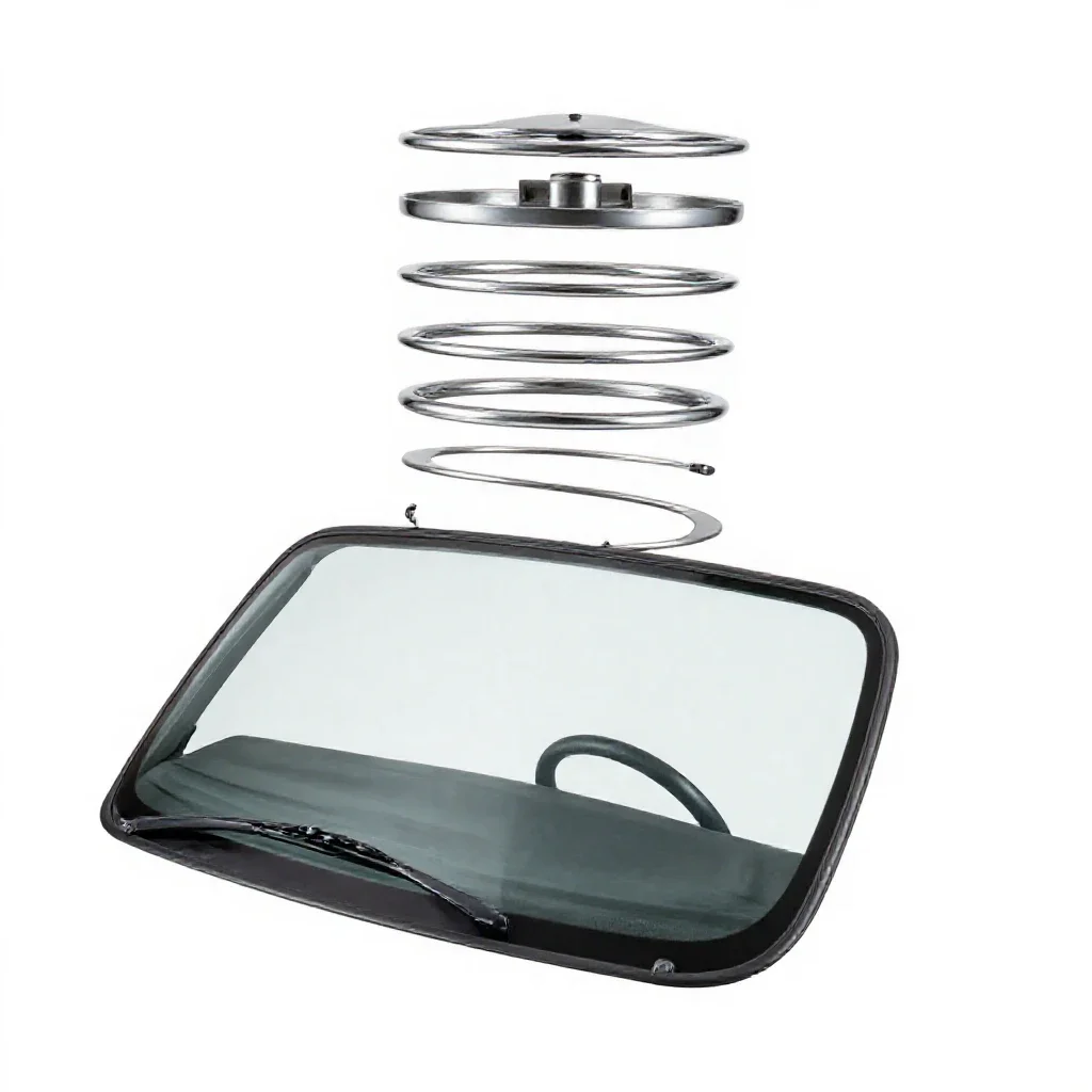 Windshield isolated on a white background