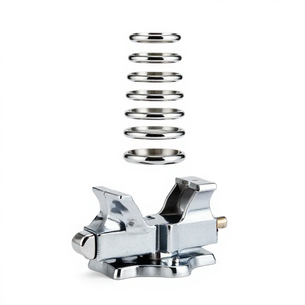 Wood vise isolated on a white background