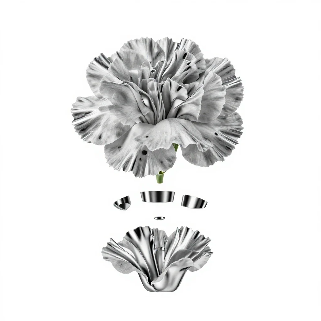 Epicalyx isolated on a white background