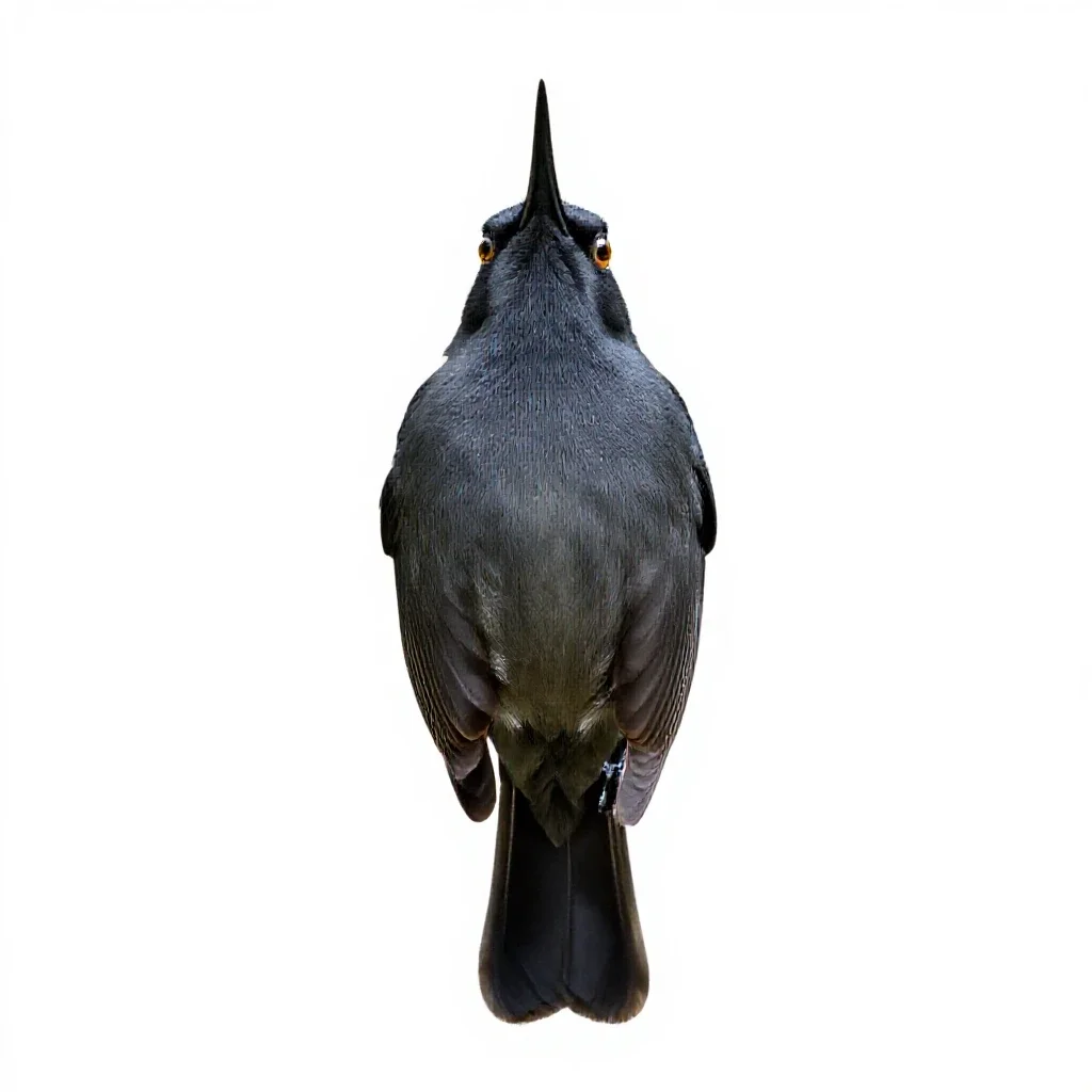 Bellbird isolated on a white background