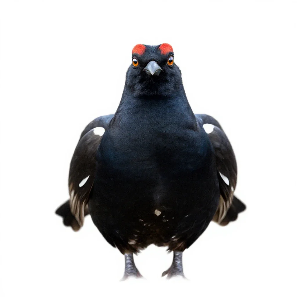 Blackcock isolated on a white background