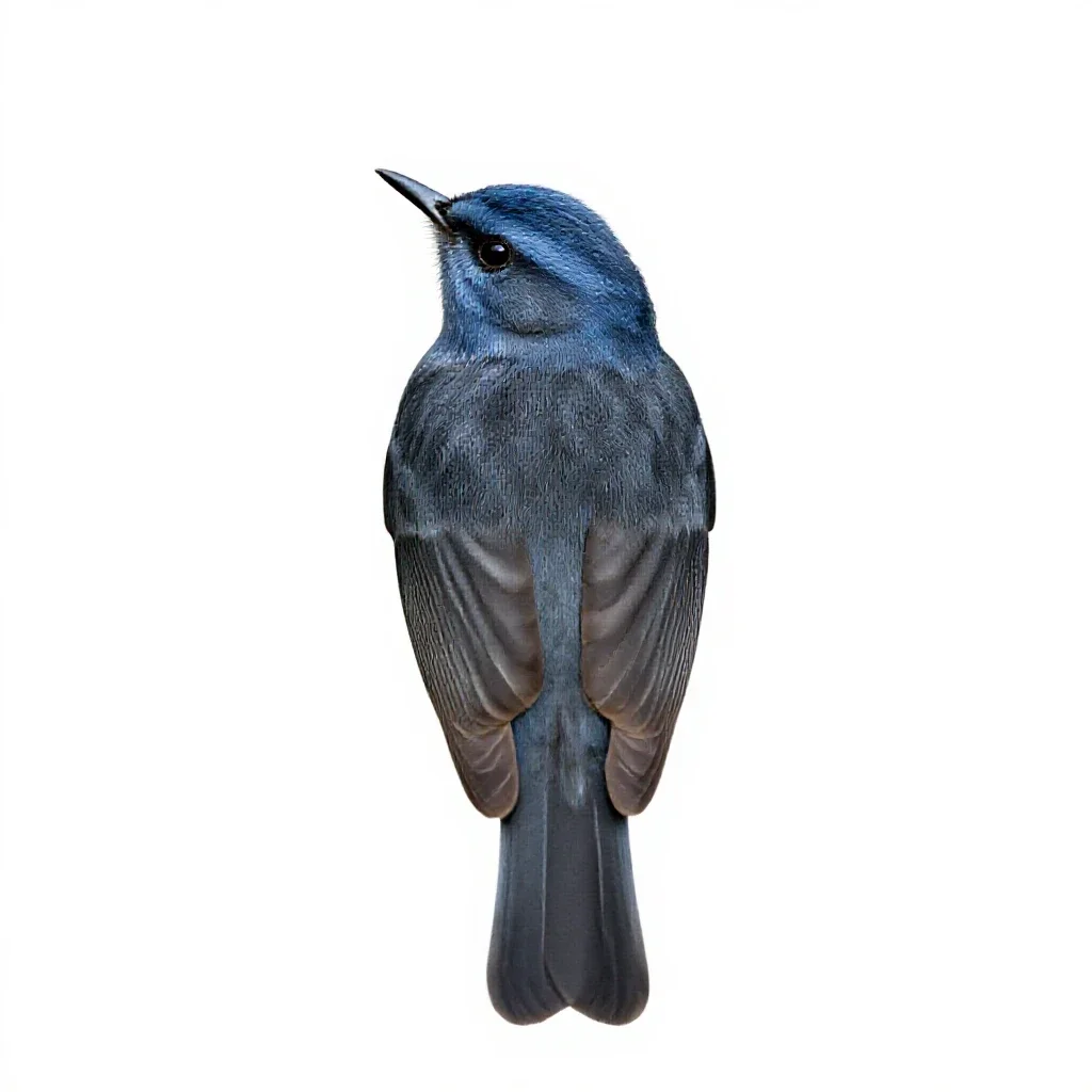 Blue-headed vireo isolated on a white background