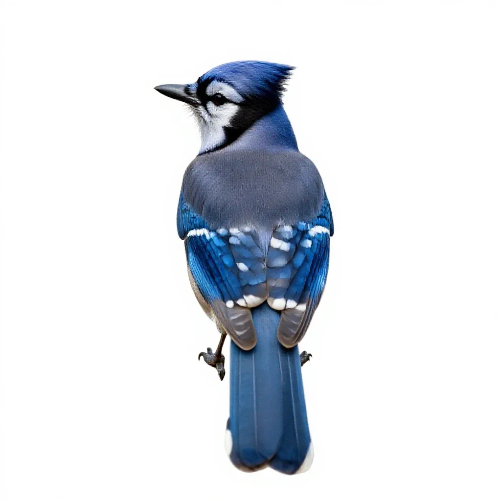 Blue jay isolated on a white background