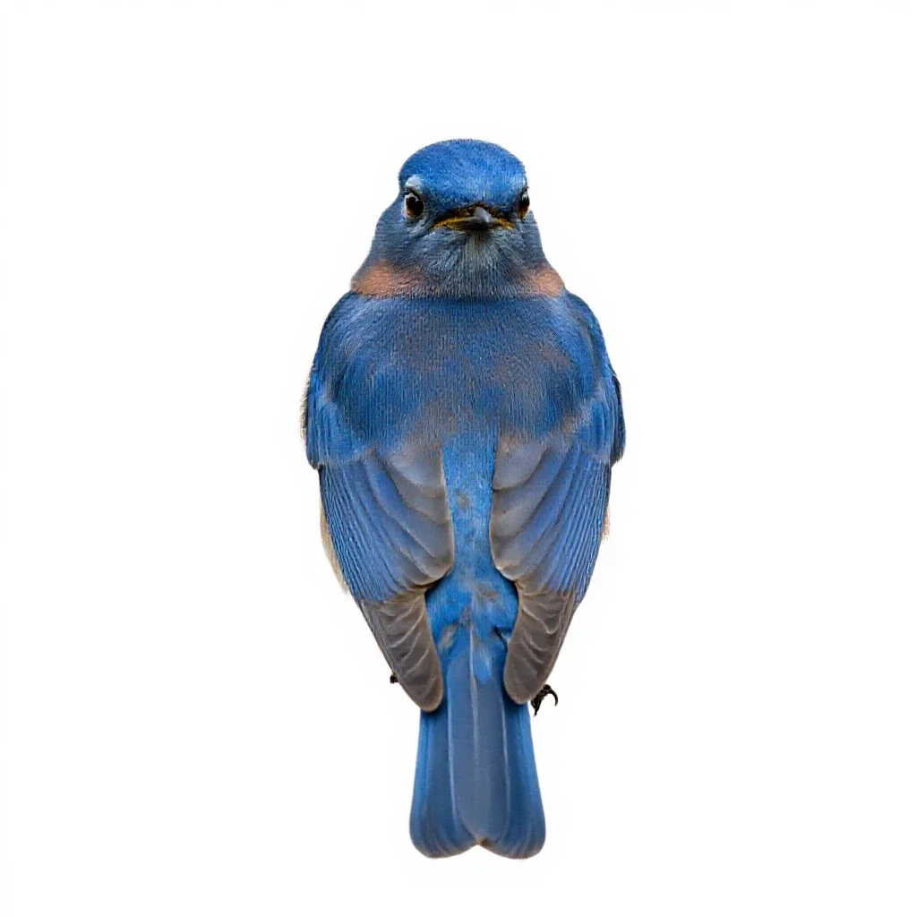 Bluebird isolated on a white background