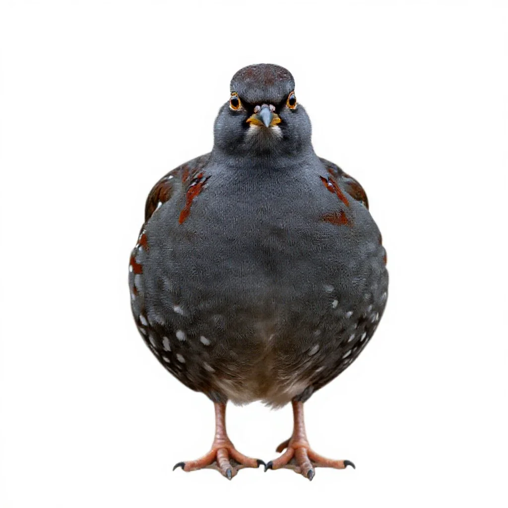Bobwhite isolated on a white background