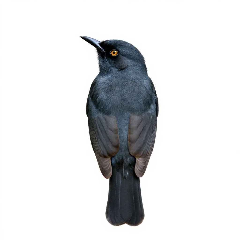 Broadbill isolated on a white background