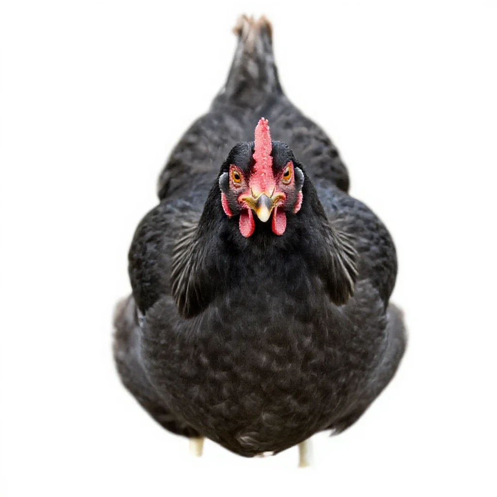 Brood hen isolated on a white background