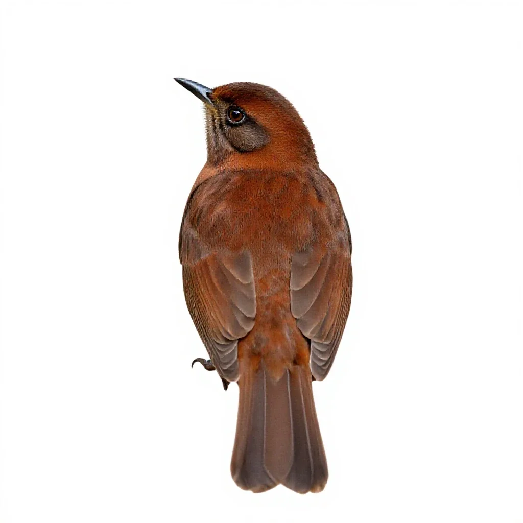 Brown thrasher isolated on a white background