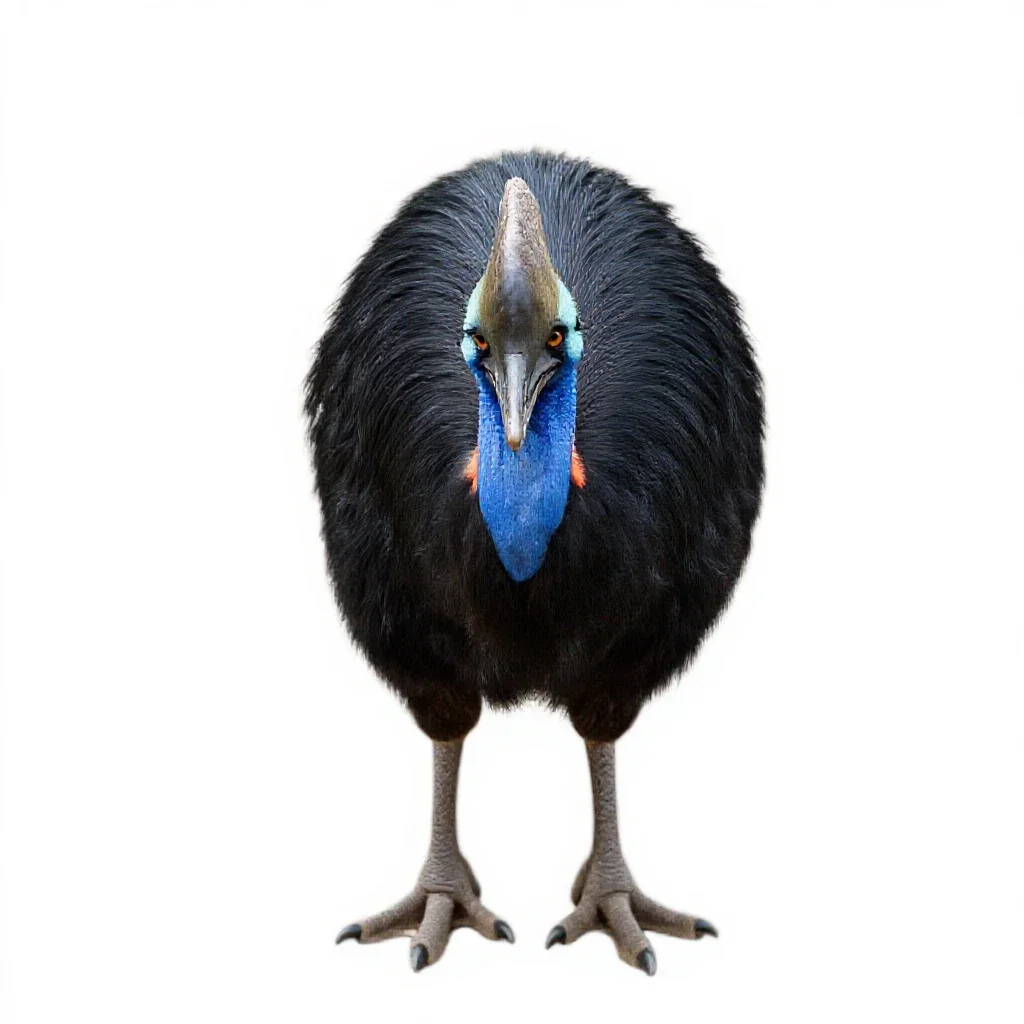 Brush turkey isolated on a white background