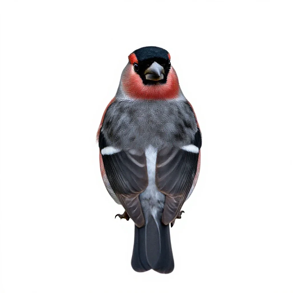 Bullfinch isolated on a white background