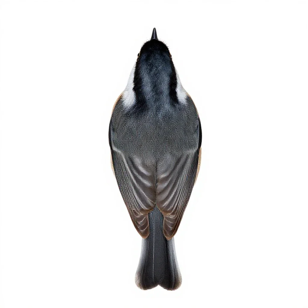 Bushtit isolated on a white background