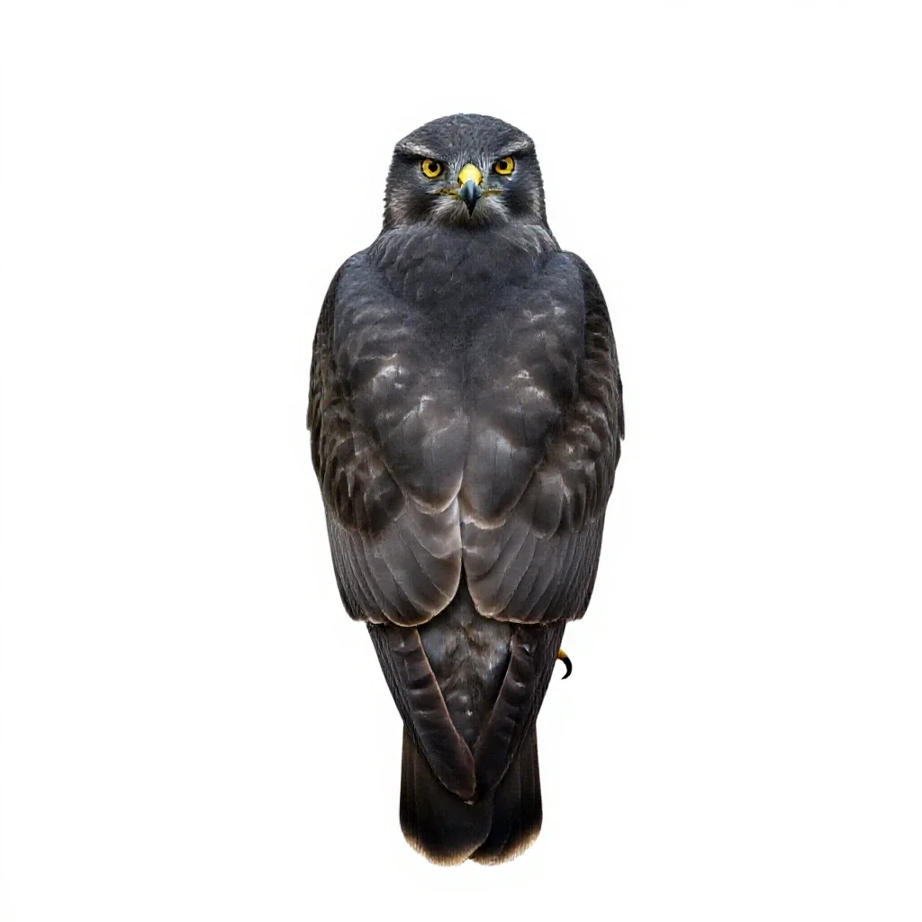 Buzzard isolated on a white background