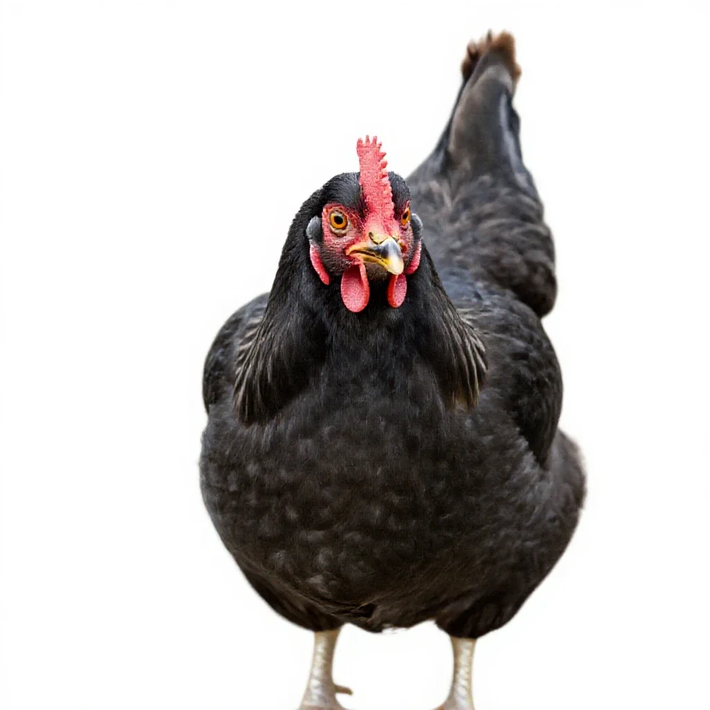 Cackler isolated on a white background