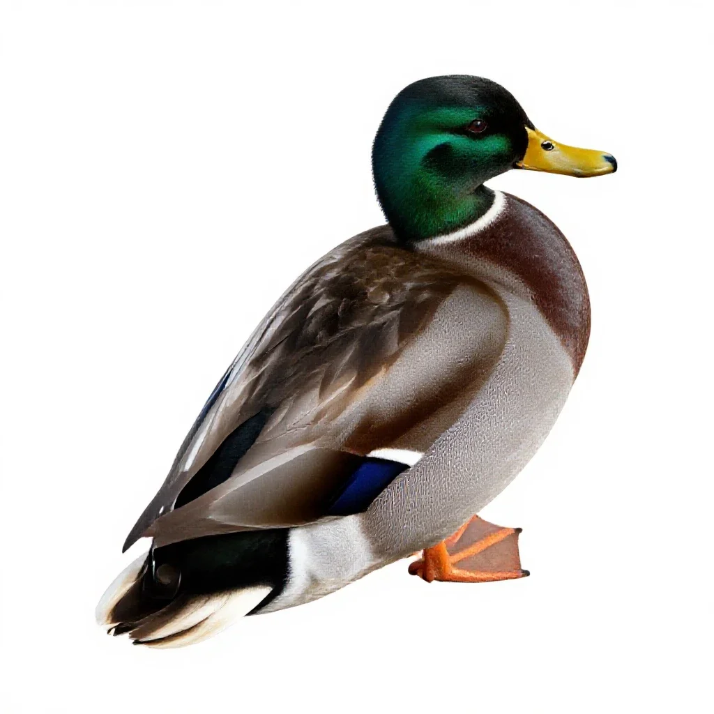 Canvasback isolated on a white background