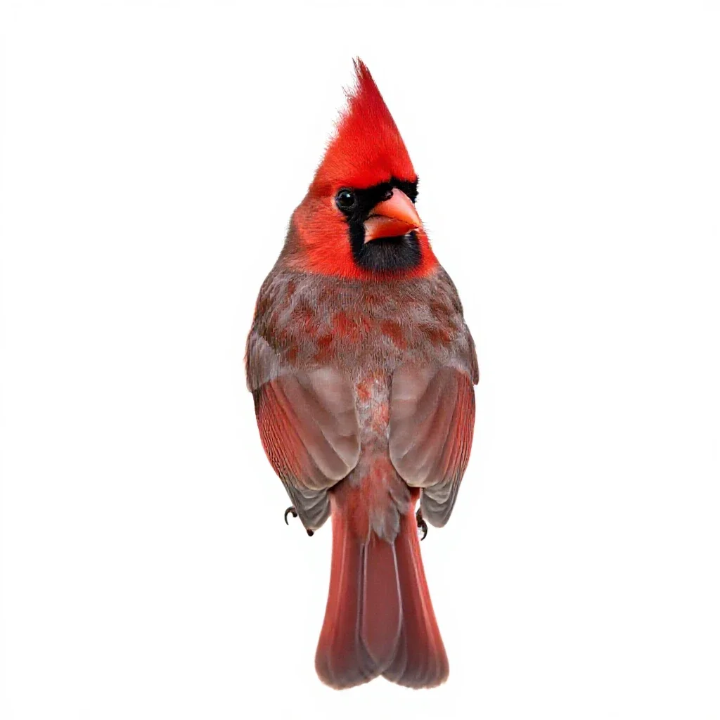 Cardinal isolated on a white background