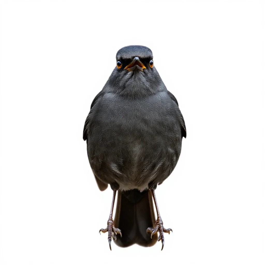 Catbird isolated on a white background