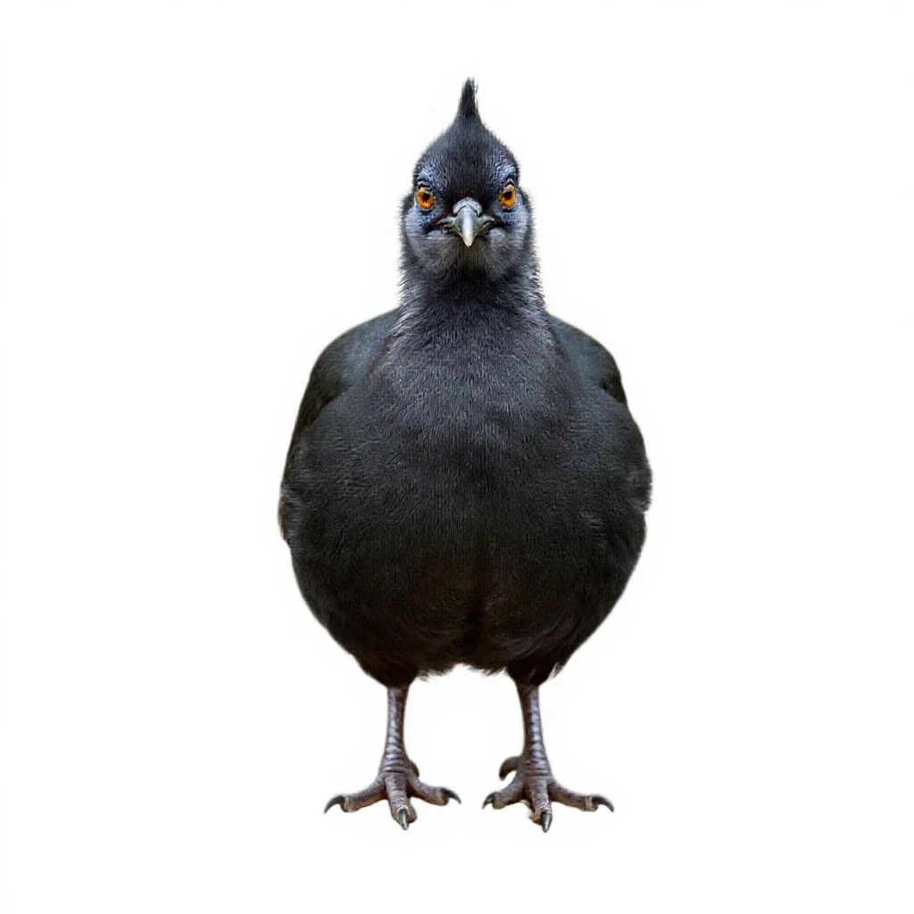 Chachalaca isolated on a white background