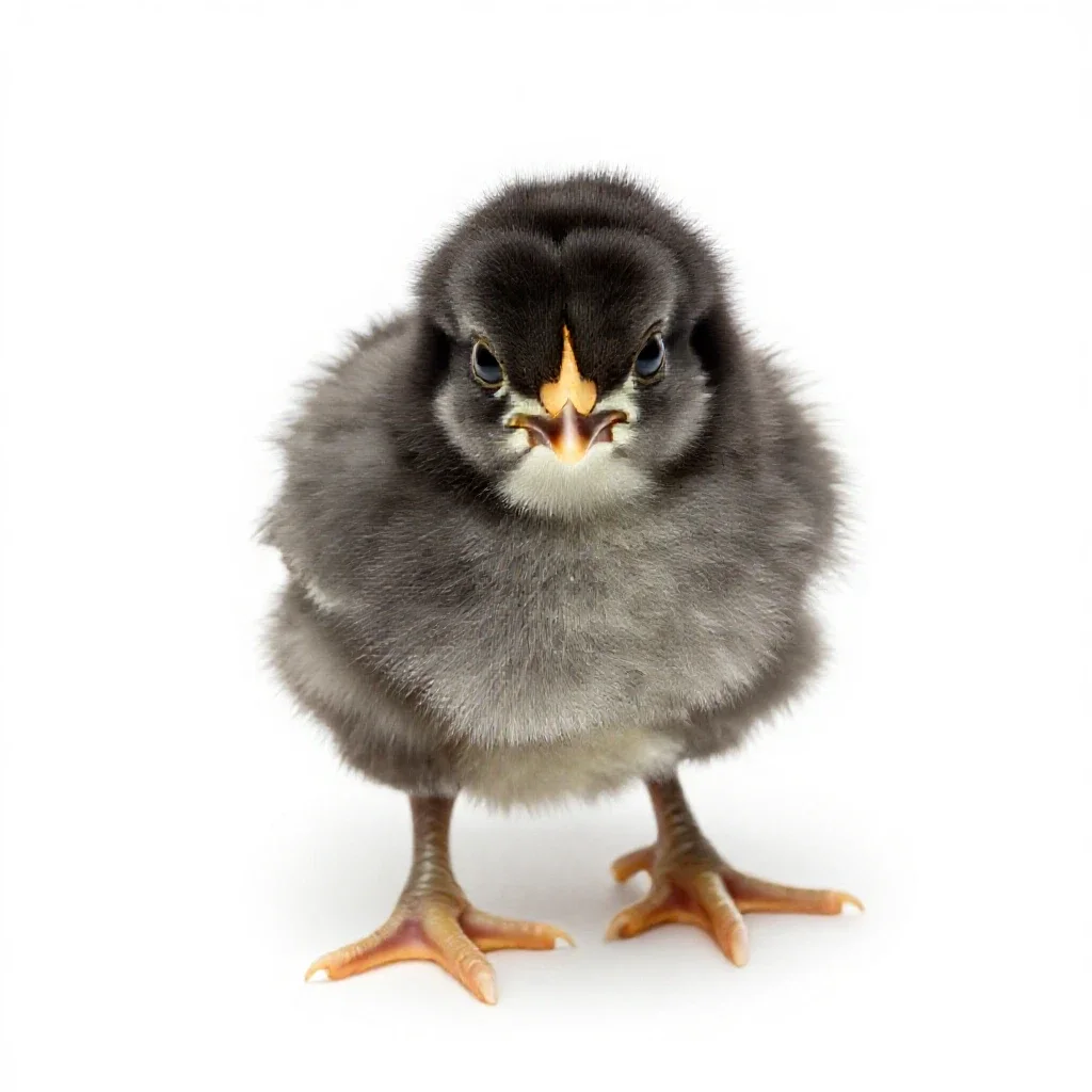 Chick isolated on a white background
