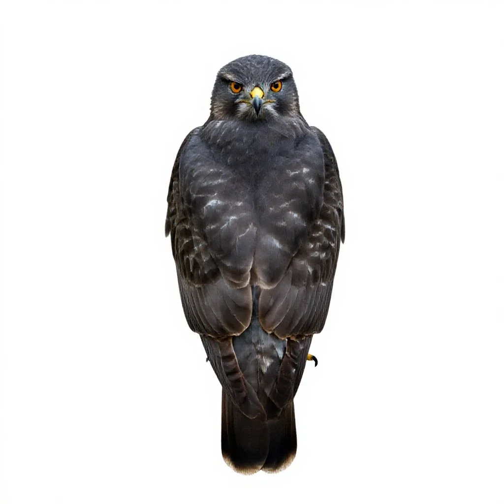 Chicken hawk isolated on a white background