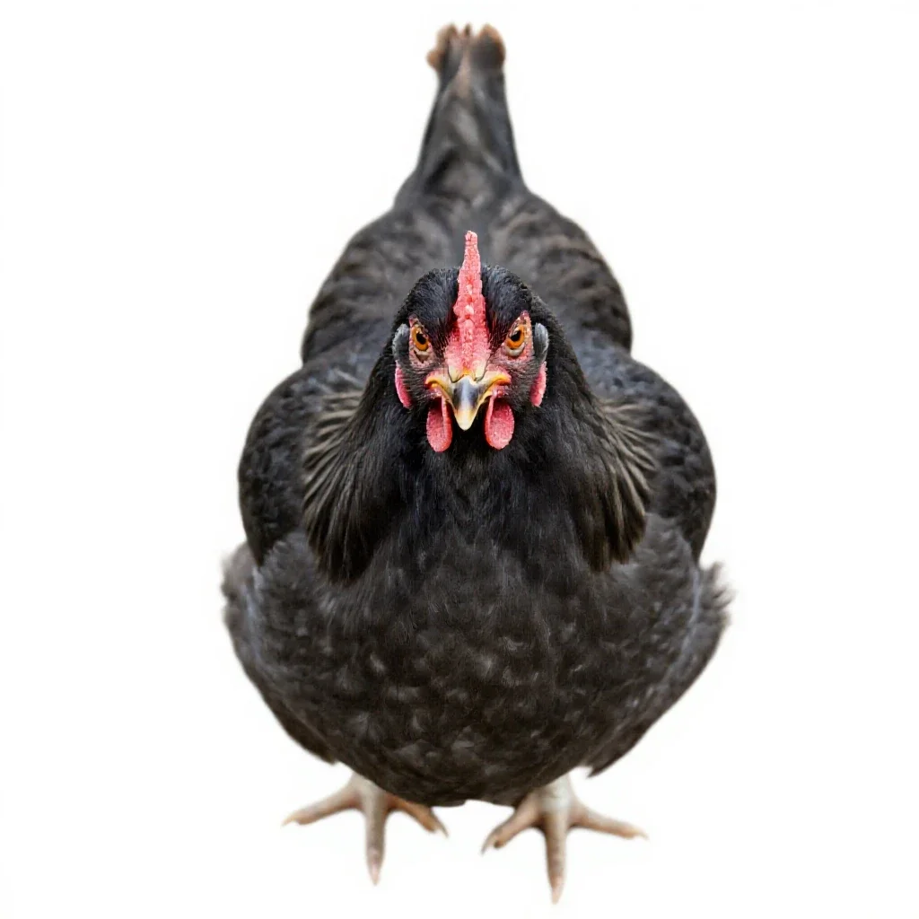 Chicken isolated on a white background