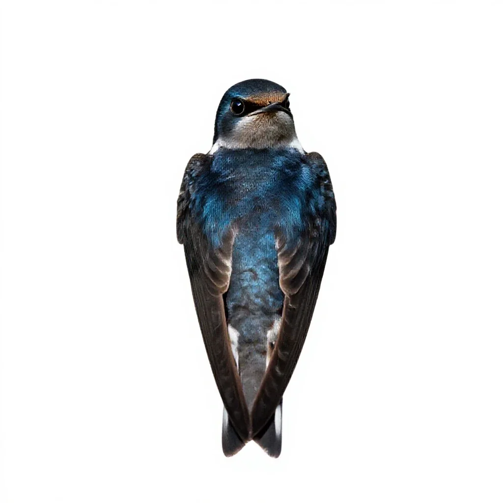 Chimney swift isolated on a white background