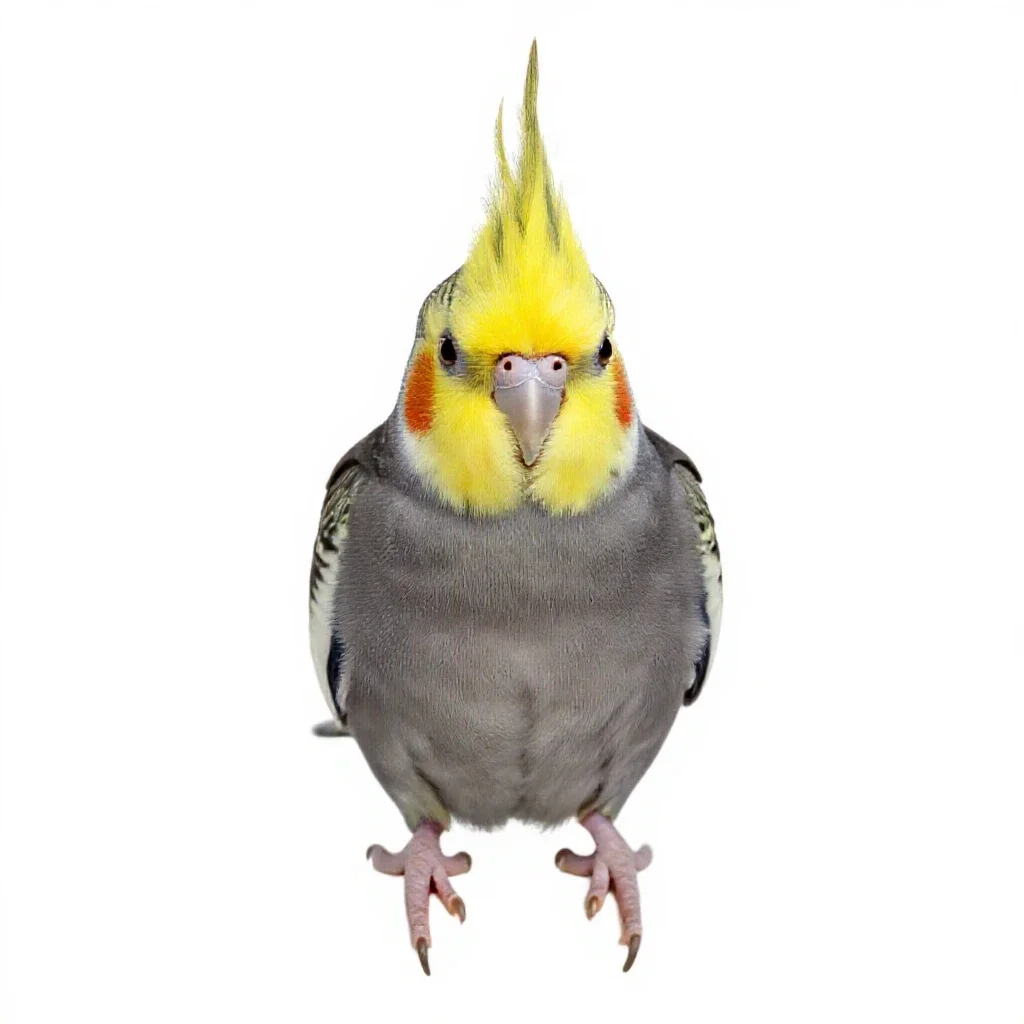 Cockateel isolated on a white background