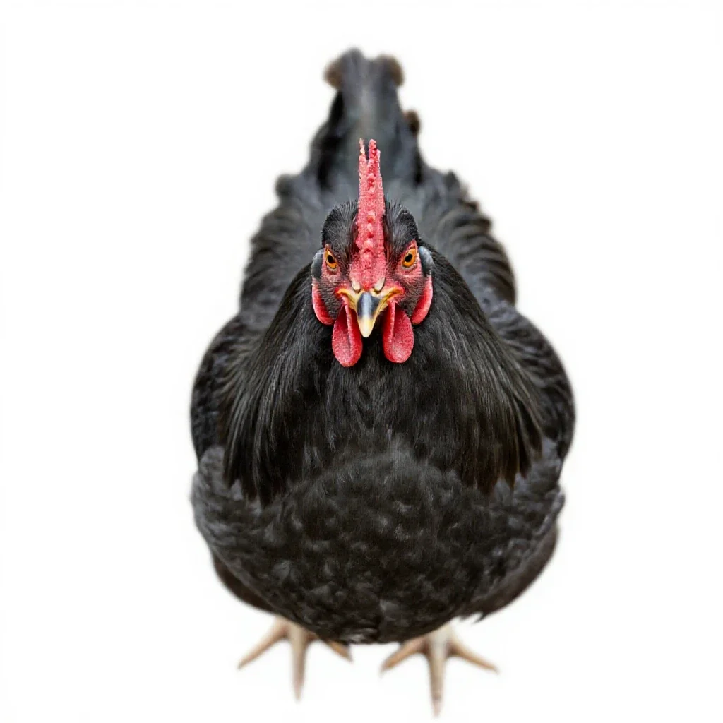Cockerel isolated on a white background