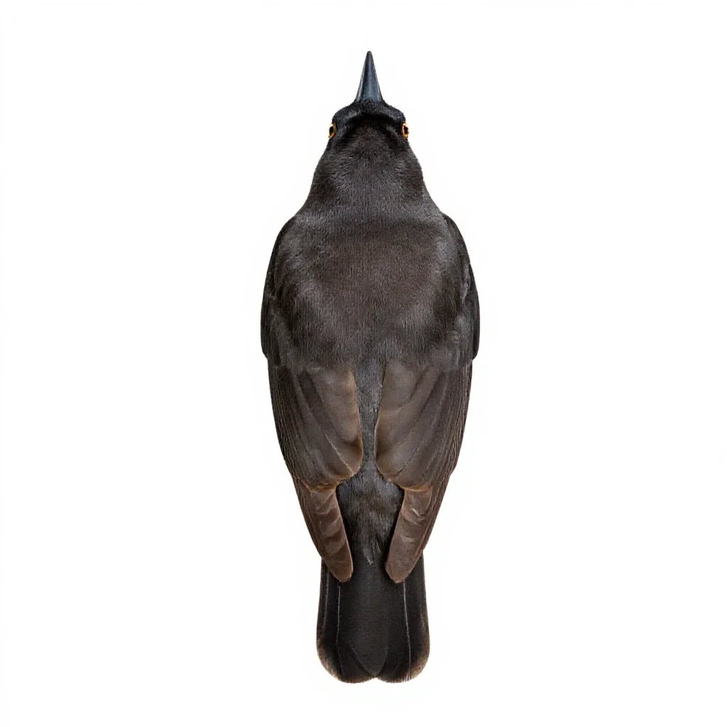 Common nutcracker isolated on a white background
