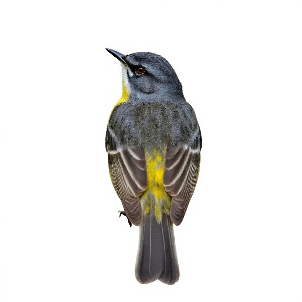 Common yellowthroat isolated on a white background