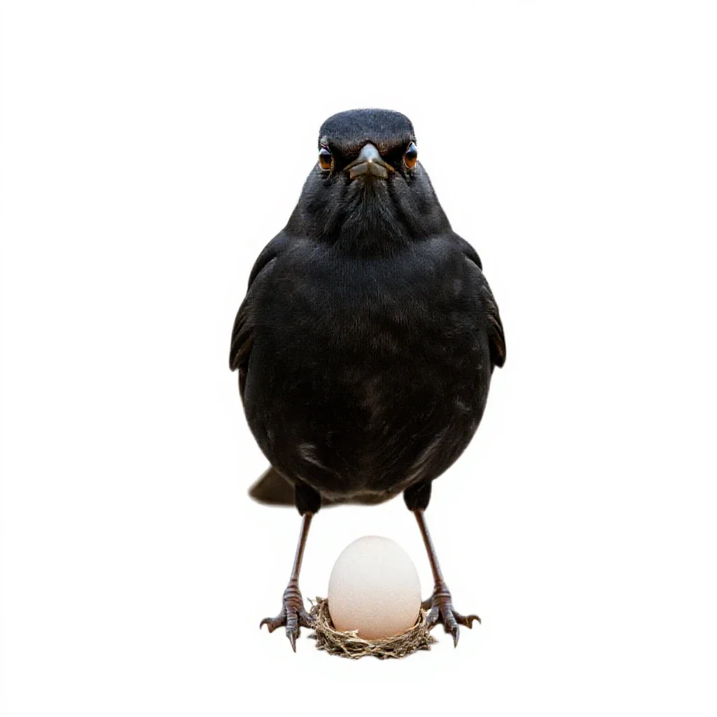 Cowbird isolated on a white background